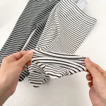 【73-100cm】 ボーダー サロペット タイツ - 画像 (11)