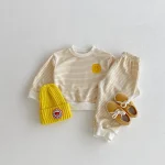 【80-130cm】 笑顔ボーダー セットアップ - 画像 (14)