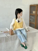 【90-140cm】 イエローキャミORデニム パンツ ORベージュ トップス - 画像 (12)