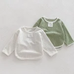 【66-100cm】 ボタン シンプル トップス - 画像 (10)