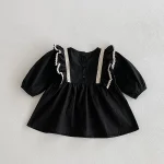 【66-110cm】 肩フリル ワンピース or ロンパース - 画像 (16)