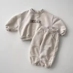【80-120cm】 英字プリント セットアップ