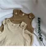 【80-130cm】 レトロ シンプル サロペット - 画像 (8)