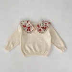 【66-100cm】 刺繍 襟 トップス - 画像 (13)