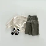 【73-120cm】 ポケット付き カジュアル パンツ - 画像 (12)