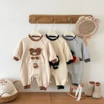 【66-90cm】 サイドボタンカートゥーン オールインワン - 画像 (4)