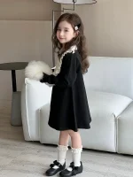 【90-150cm】 ブラック ワンピース - 画像 (4)
