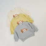 【80-130cm】 パン カートゥーン トレーナー - 画像 (4)