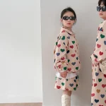 【90-150cm】ハート姉妹兄弟コーデ セットアップ - 画像 (16)