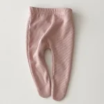 【66-90cm】 ノーカラー リブ タイツ - 画像 (4)