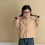 【80-150cm】 フード付き ポケット付き アウター - 画像 (6)