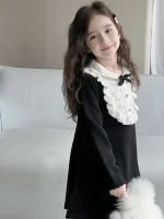 【90-150cm】 ブラック ワンピース - 画像 (6)