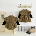 【66-100cm】 花柄 ロンパース OR ワンピース - 画像 (5)