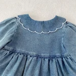【66-90cm】 フリルデニム ロンパース - 画像 (14)