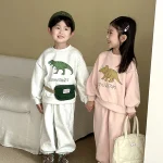 【80-150cm】 恐竜柄 セットアップ - 画像 (3)