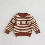 【66-100cm】熊柄 ニット トップス OR ボトムス - 画像 (7)