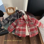 【90-140cm】 ギンガム チェック ジャケット