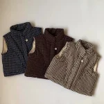 【80-130cm】 チェック ベスト - 画像 (9)