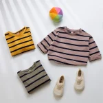 【80-120cm】 ボーダー シャツ - 画像 (4)