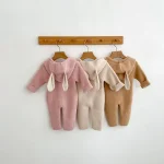 【66-90cm】 ウサギ帽子 オールインワン - 画像 (11)