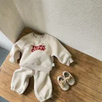【73-100cm】 英字プリント セットアップ - 画像 (19)