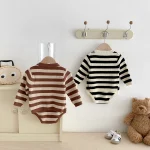 【66-90cm】 ボーダーニット セットアップ - 画像 (4)