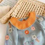 【66-100cm】フリル襟 刺繡 セットアップ - 画像 (6)