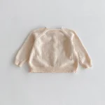 【80-130cm】 クールネック シンプル カーディガン - 画像 (9)