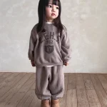 【73-120cm】 英字プリントカジュアル セットアップ - 画像 (7)