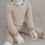 【66-90cm】 ピュア ルームウエア セットアップ - 画像 (4)