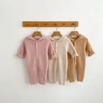 【66-90cm】 ウサギ帽子 オールインワン - 画像 (3)