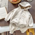 【73-120cm】 ジップパーカー+パンツ セットアップ - 画像 (6)
