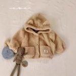 【73-120cm】 もこもこ フード付き アウター - 画像 (5)