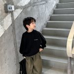 【100-160cm】 トレンド カジュアル トレーナー - 画像 (3)