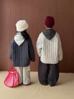 【90-150cm】ナチュラル 動きやすい 中綿ジャケット - 画像 (5)