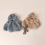 【73-120cm】 もこもこ フード付き アウター - 画像 (3)