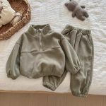 【73-120cm】 あったか トップス+パンツ セットアップ - 画像 (9)