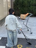 【90-160cm】 カジュアル ゆったり トレーナー - 画像 (3)