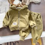 【73-120cm】 ジップパーカー+パンツ セットアップ - 画像 (5)