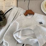 【73-120cm】 シンプル トレーナー+パンツ セットアップ - 画像 (4)