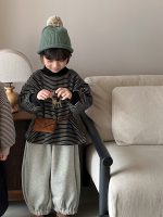 【80-140cm】 カジュアル ボーダー柄 トレーナー - 画像 (6)