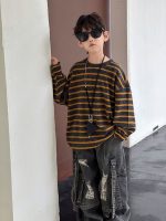 【100-160cm】 ボーダー柄 快適 トップス - 画像 (3)