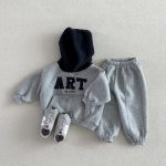 【73-120cm】 パーカー+パンツ セットアップ - 画像 (6)