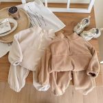 【73-120cm】 あったか トップス+パンツ セットアップ - 画像 (3)