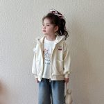 【73-120cm】 チェリー柄 フード付き ジップパーカー - 画像 (7)