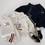 【73-120cm】 カジュアル トレーナー+パンツ セットアップ - 画像 (3)