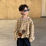 【100-160cm】 ボーダー柄 快適 トップス - 画像 (8)