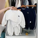 【73-120cm】 シンプル トレーナー+パンツ セットアップ - 画像 (3)
