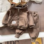 【73-120cm】 ジップパーカー+パンツ セットアップ - 画像 (8)