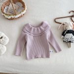 【66-100cm】ダブル フリル襟 ニット セーター - 画像 (10)